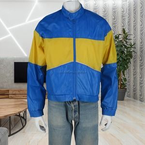 70s Vintage Silton California Color Block Two Tone Track Rain Jacket M